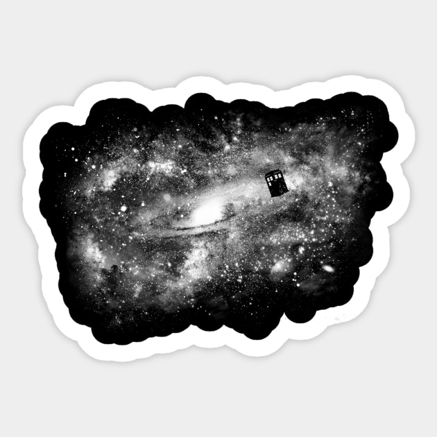 Time and Relative Dimension in Space Sticker by MelissaSmith